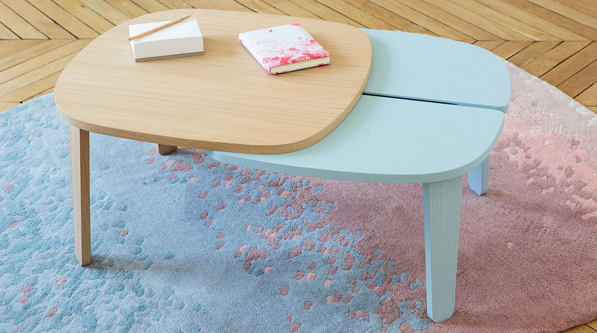 Table basse look scandinave en bois 